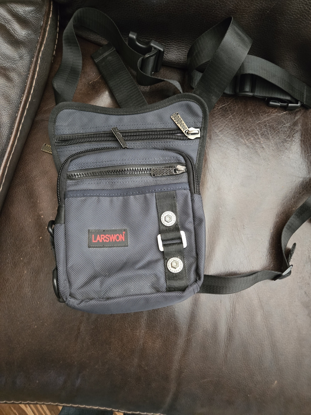 Larswon Leg Bag Thigh Pouch Bag Tactical Waist Bag Motorcycle Bag Waterproof